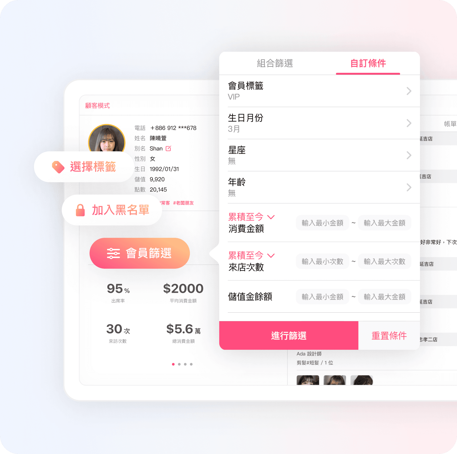 為美業誕生的會員系統